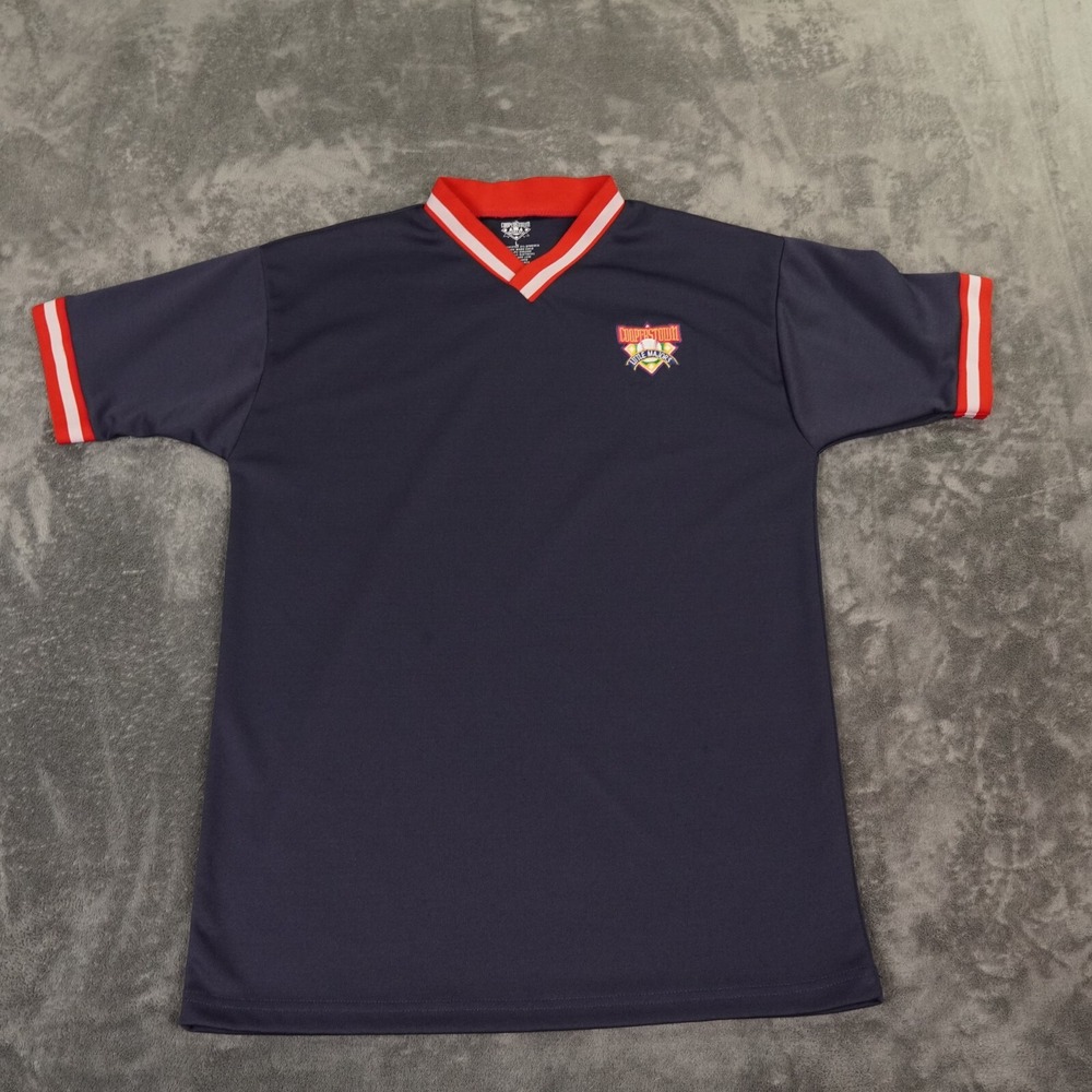 VTG Cooperstown Dreams Park Jersey Youth Large Blue Baseball‎ Little Majors #7